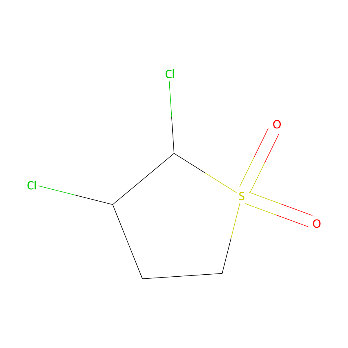 Thiophene, 2,3-dichlorotetrahydro-, 1,1-dioxide molecular structure, CAS 51275-92-4