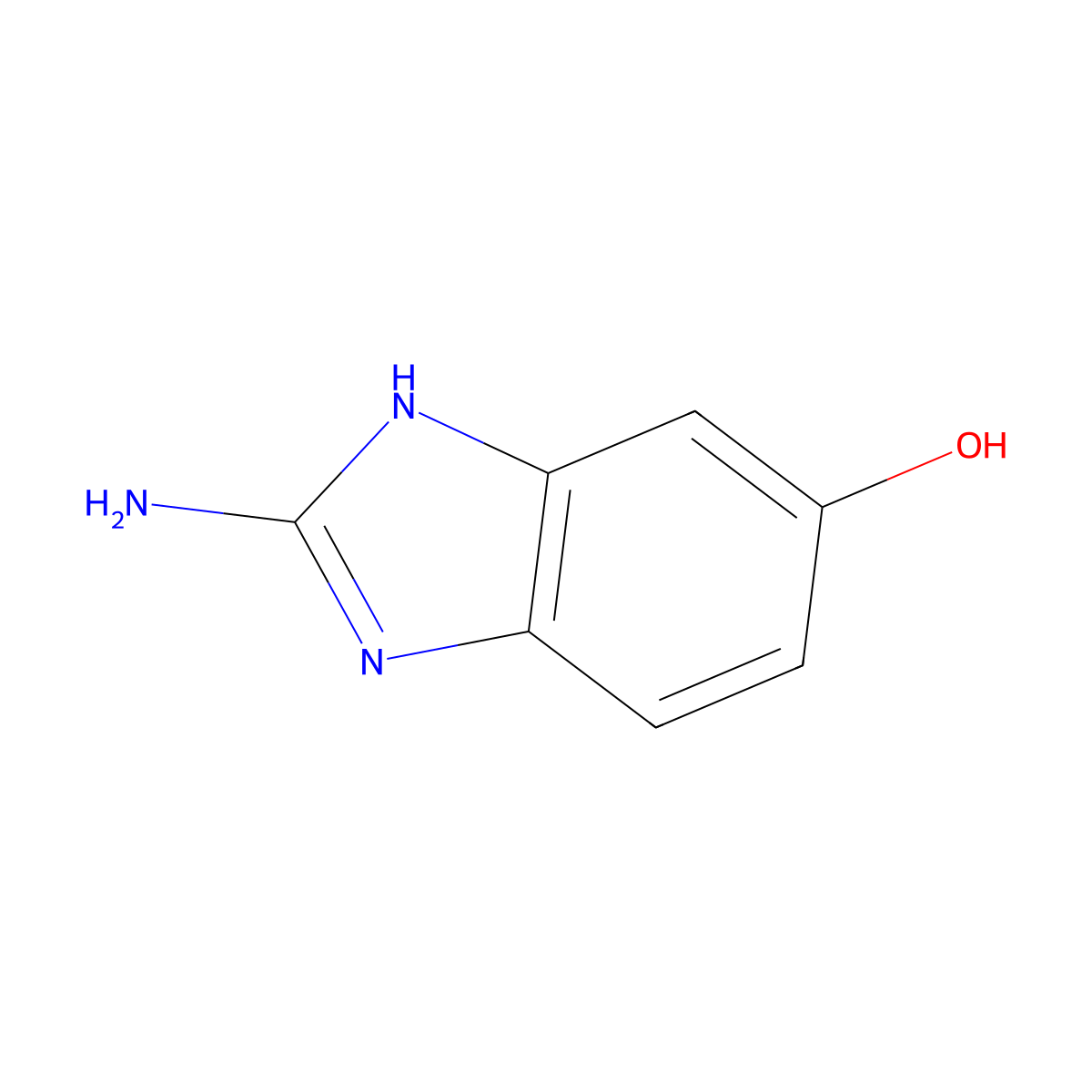 2-Amino-1H-benzimidazol-5-ol molecular structure, CAS 51276-85-8