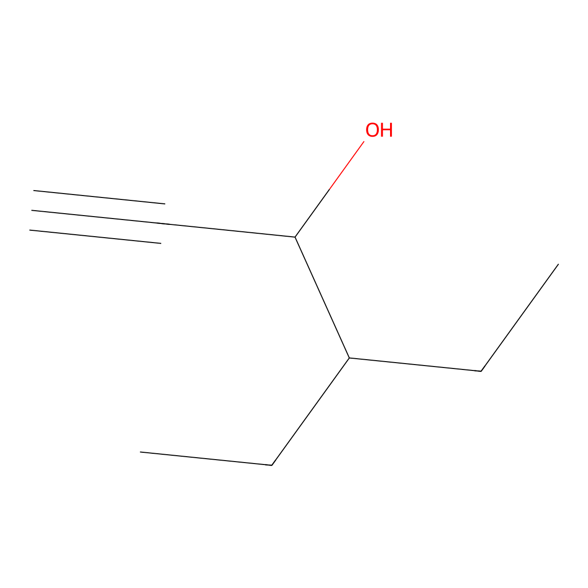 4-Ethyl-1-hexyn-3-ol molecular structure, CAS 51277-03-3