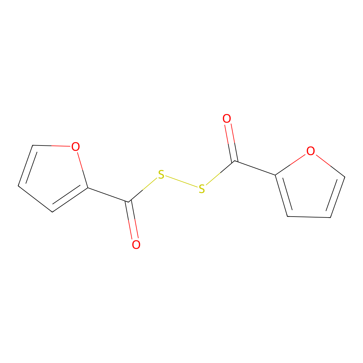 Difuroyl Disulfide molecular structure, CAS 51278-29-6