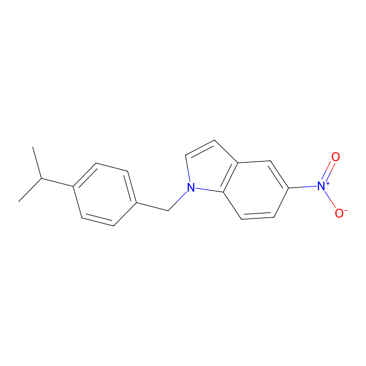 1-(4-Isopropylbenzyl)-5-nitro-1H-indole molecular structure, CAS 512787-44-9