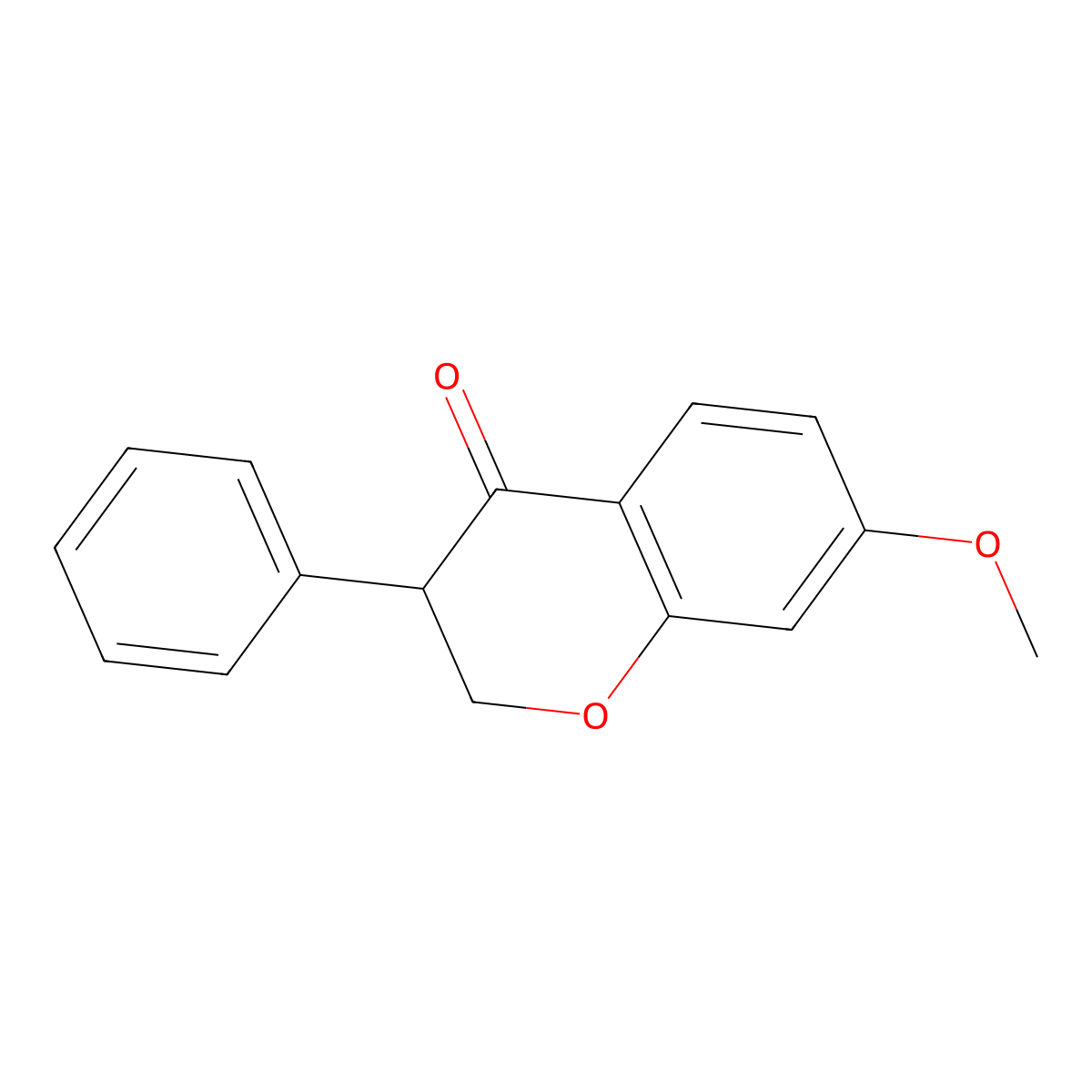 7-Methoxyisoflavanone molecular structure, CAS 5128-69-8