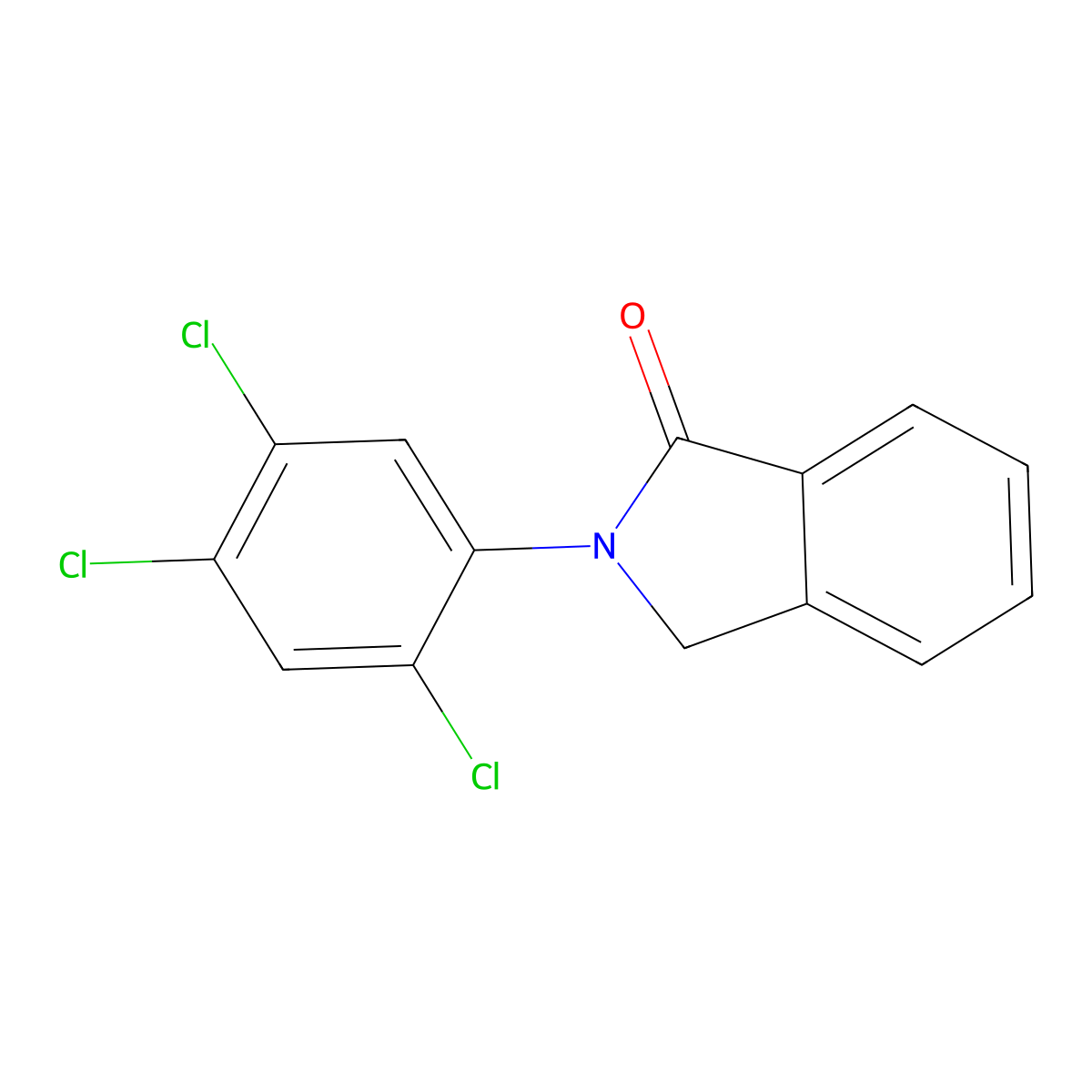2-(2,4,5-trichlorophenyl)-3H-isoindol-1-one molecular structure, CAS 512810-93-4