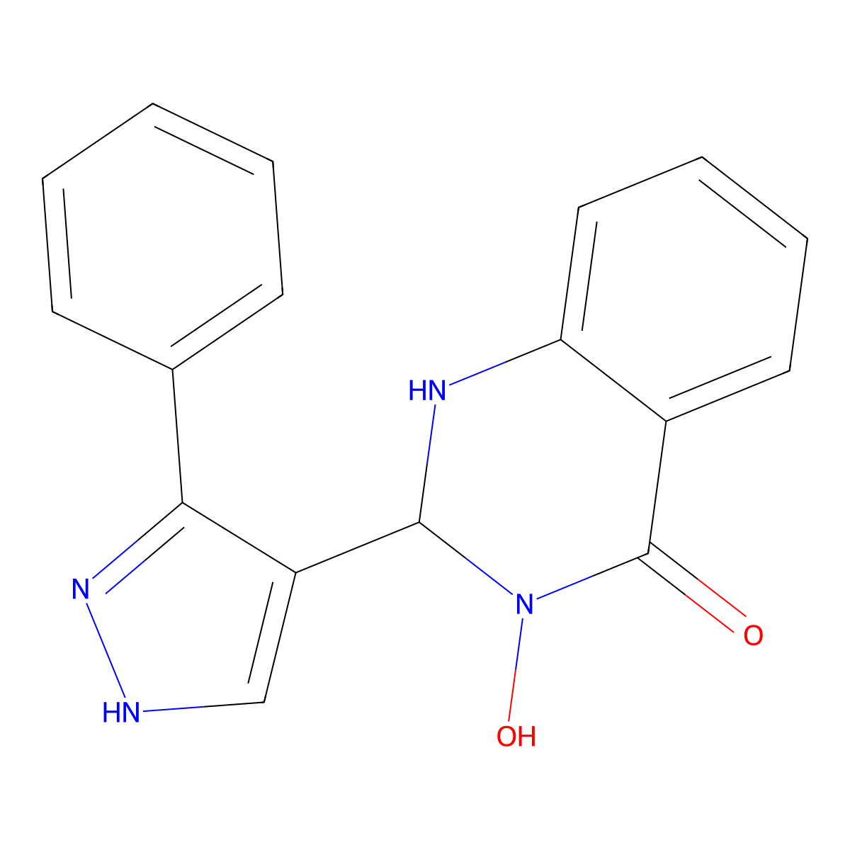 3-hydroxy-2-(3-phenyl-1H-pyrazol-4-yl)-2,3-dihydro-4(1H)-quinazolinone molecular structure, CAS 512817-26-4