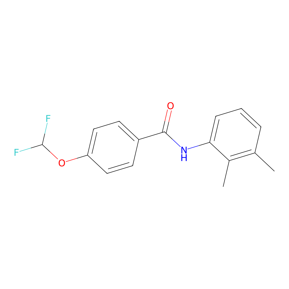 4-(difluoromethoxy)-N-(2,3-dimethylphenyl)benzamide molecular structure, CAS 512824-10-1