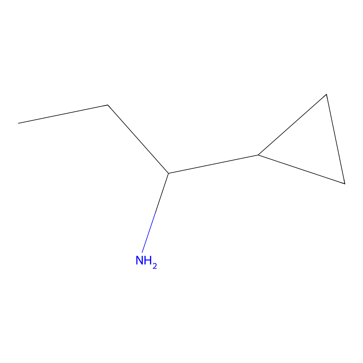 (R)-1-cyclopropyl-propylamine molecular structure, CAS 512847-49-3