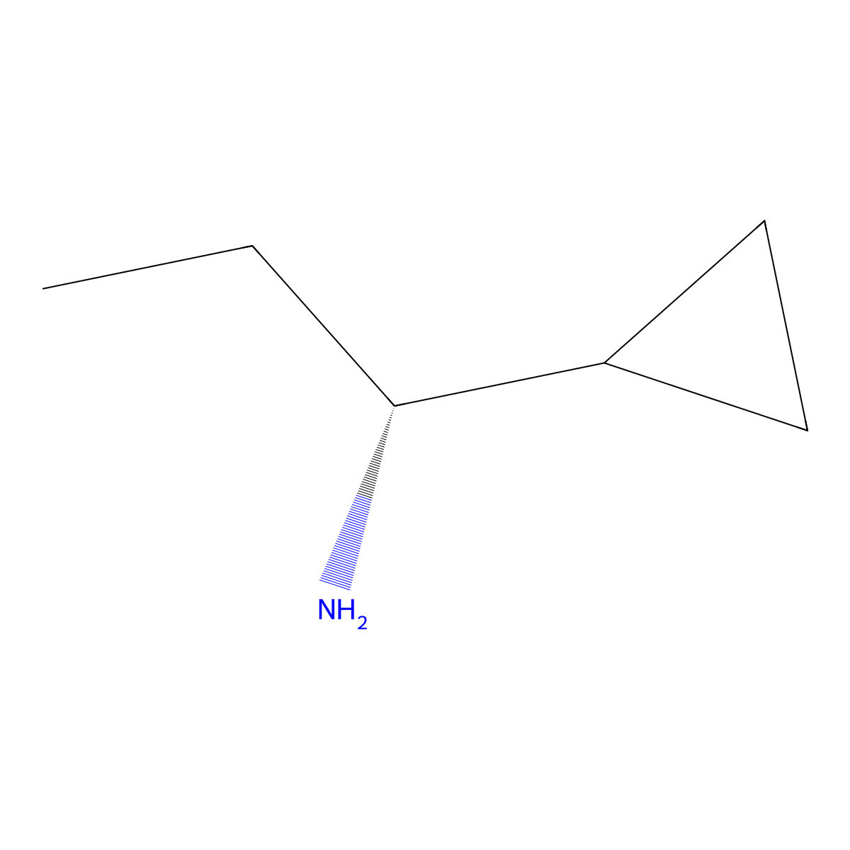 (R)-1-cyclopropyl-propylamine molecular structure, CAS 512847-49-3