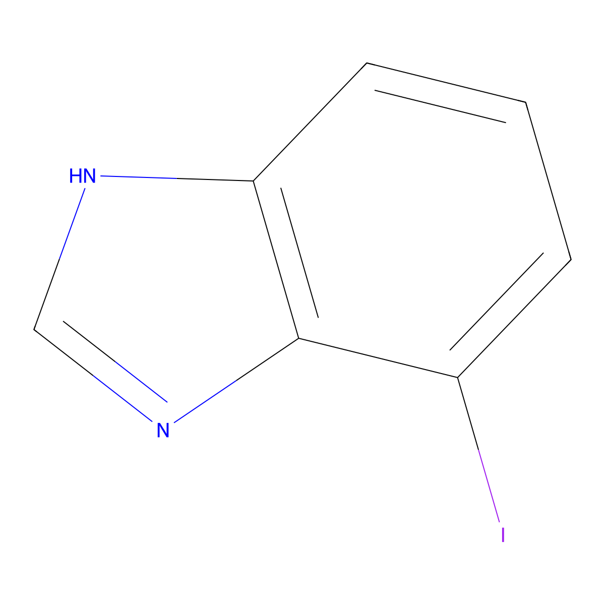 4-Iodo-1H-benzimidazole molecular structure, CAS 51288-04-1