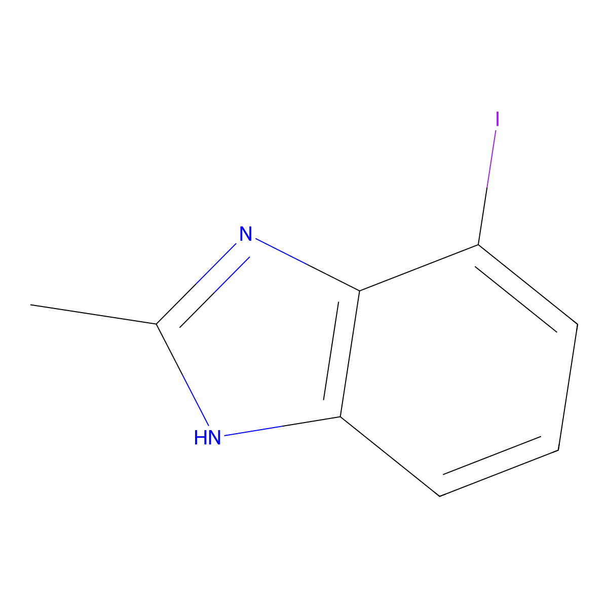 4-Iodo-2-methyl-1H-benzo[d]imidazole molecular structure, CAS 51288-05-2