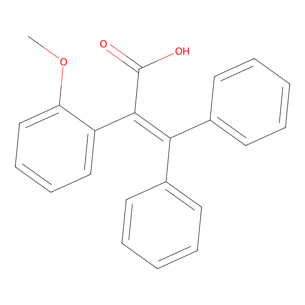 Anisacril molecular structure, CAS 5129-14-6