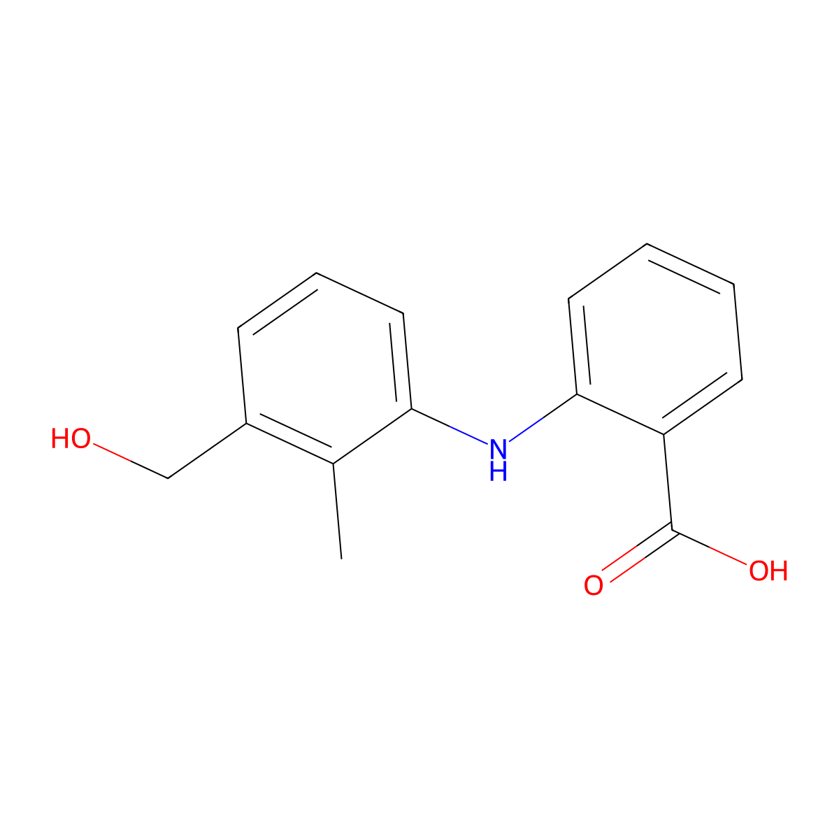 3-Hydroxymethyl Mefenamic Acid molecular structure, CAS 5129-20-4