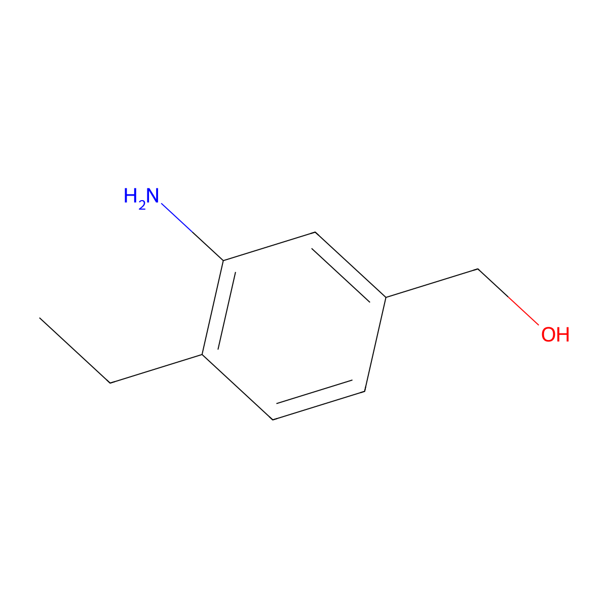 (3-Amino-4-ethylphenyl)methanol molecular structure, CAS 5129-22-6