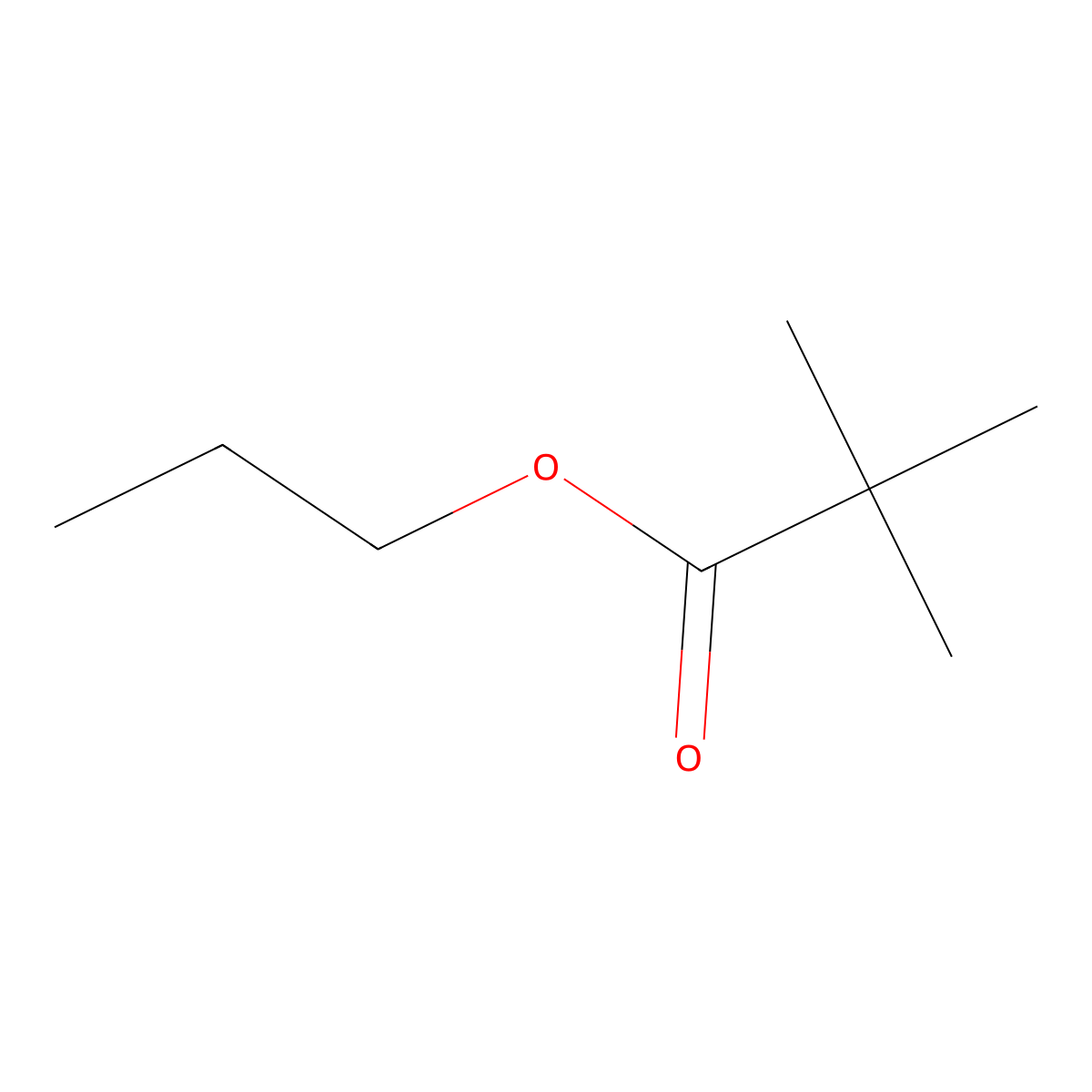 n-Propyl pivalate molecular structure, CAS 5129-35-1