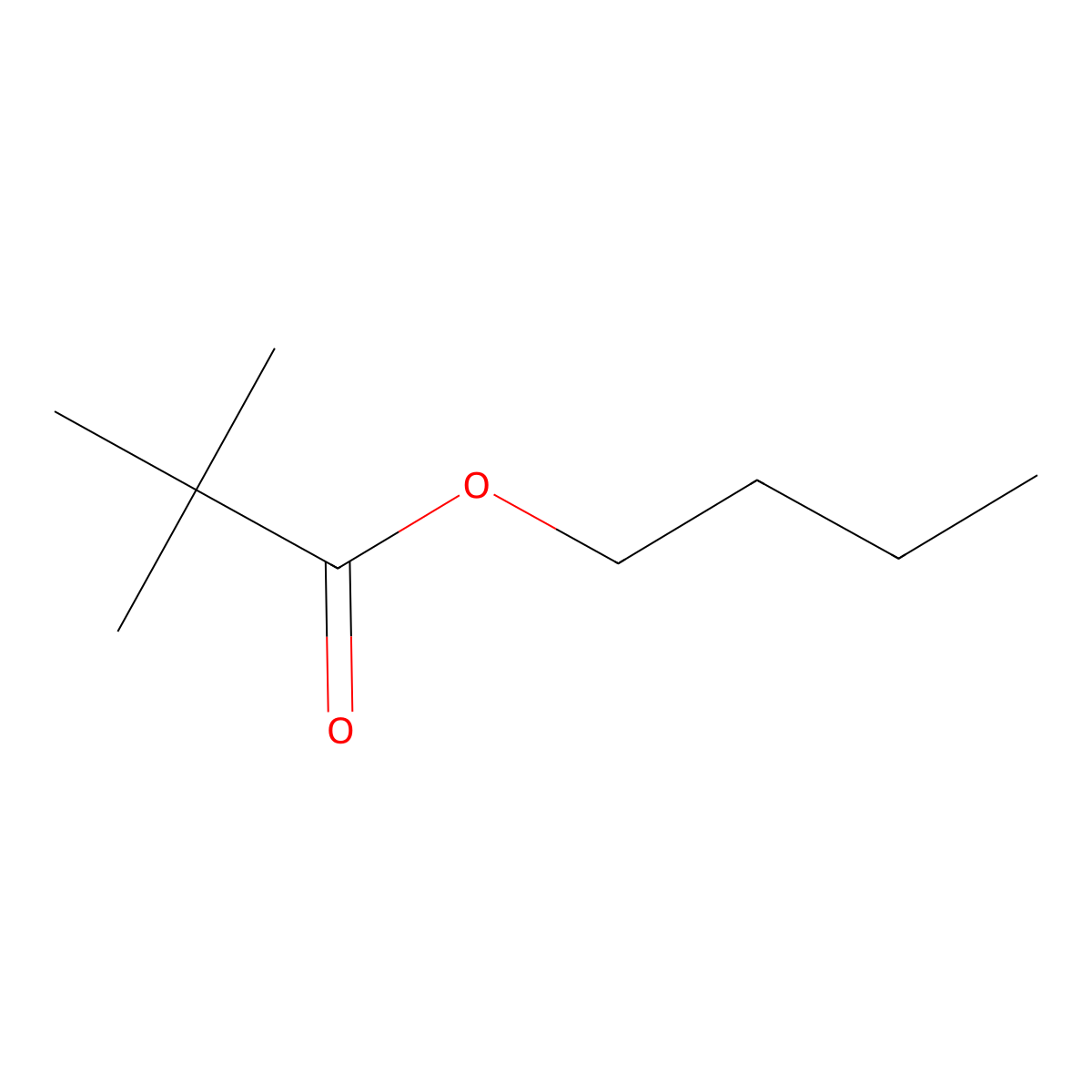 n-Butyl pivalate molecular structure, CAS 5129-37-3