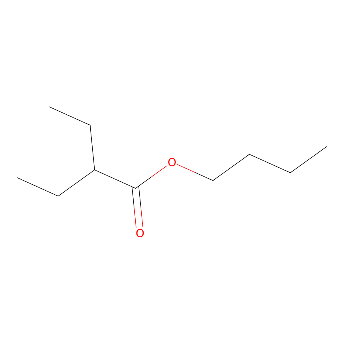 Butyl 2-ethylbutyrate molecular structure, CAS 5129-48-6