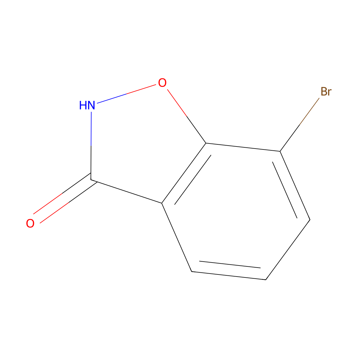7-Bromo-1,2-benzoxazol-3-ol molecular structure, CAS 51294-59-8