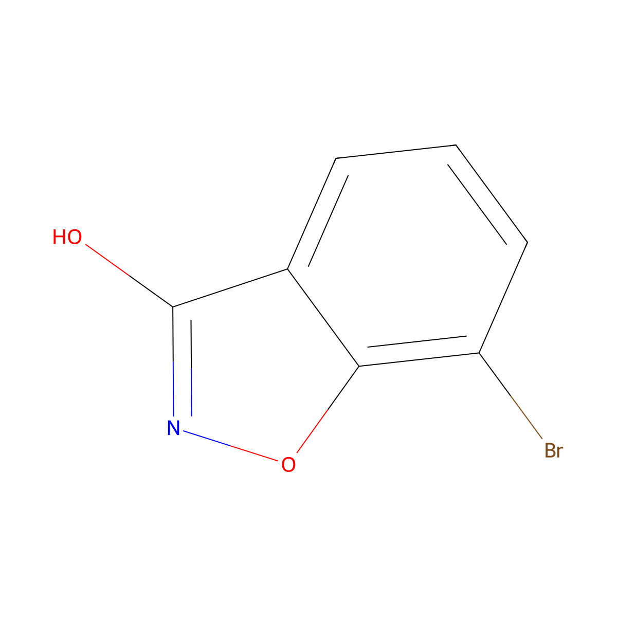 7-Bromo-1,2-benzoxazol-3-ol molecular structure, CAS 51294-59-8