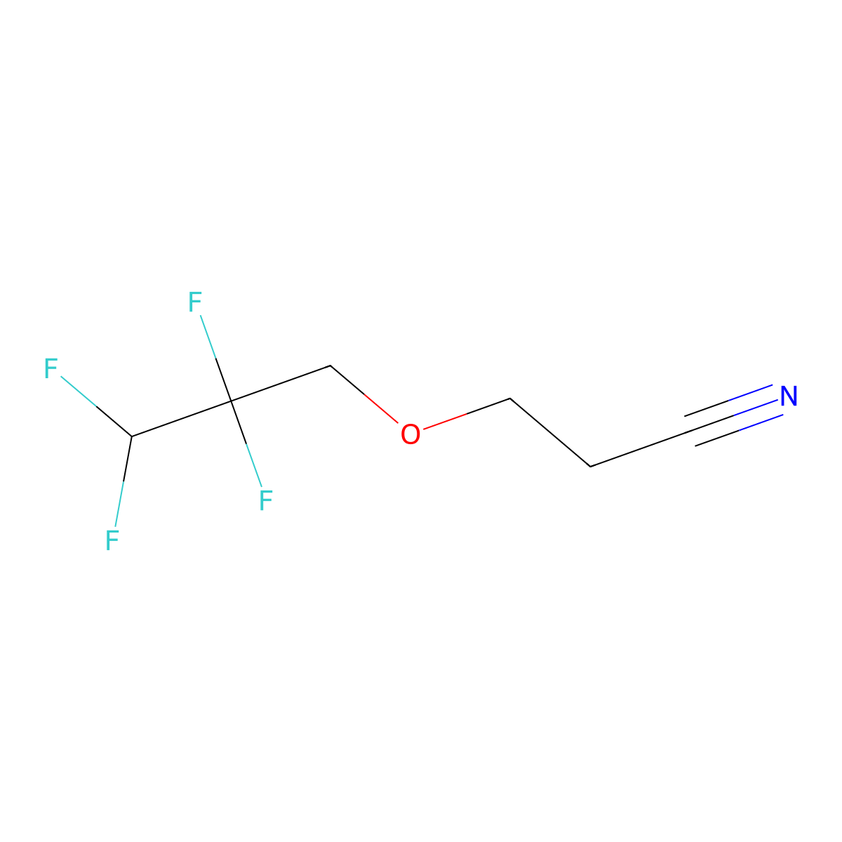 3-(2,2,3,3-Tetrafluoropropoxy)propionitrile molecular structure, CAS 51299-81-1