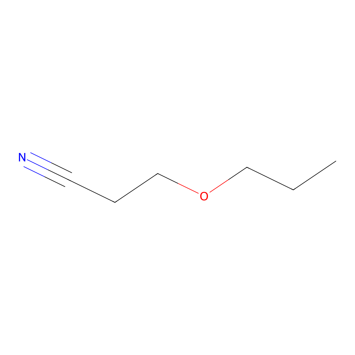 3-Propoxypropanenitrile molecular structure, CAS 51299-82-2