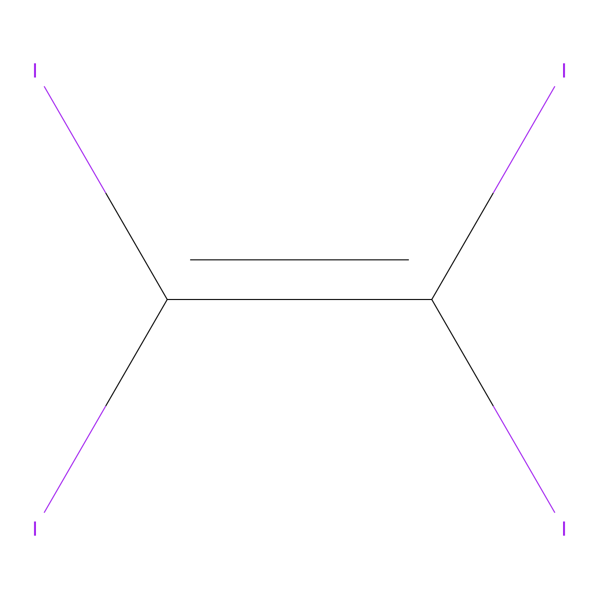 Tetraiodoethylene molecular structure, CAS 513-92-8