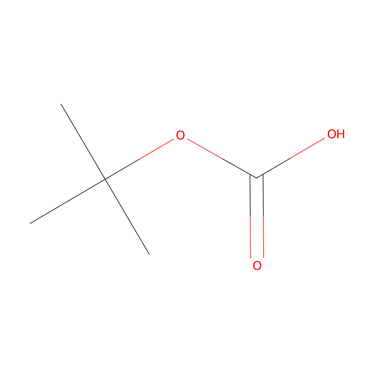 Mono-tert-butyl carbonate molecular structure, CAS 51300-90-4