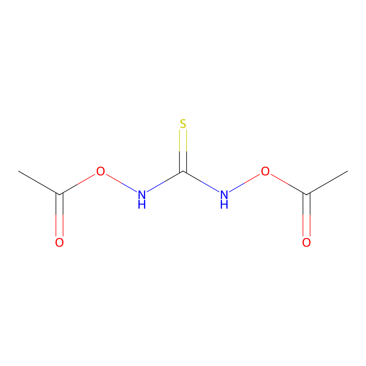 [(Acetyloxy)carbamothioyl]amino acetate molecular structure, CAS 51307-42-7