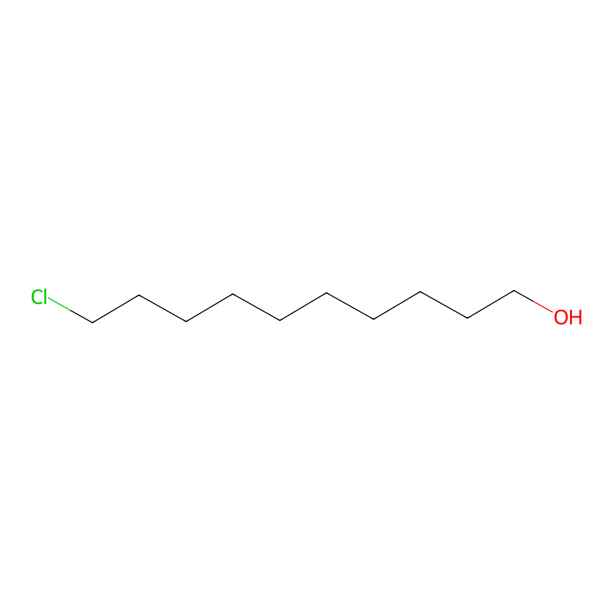 1-Decanol, 10-chloro- molecular structure, CAS 51309-10-5