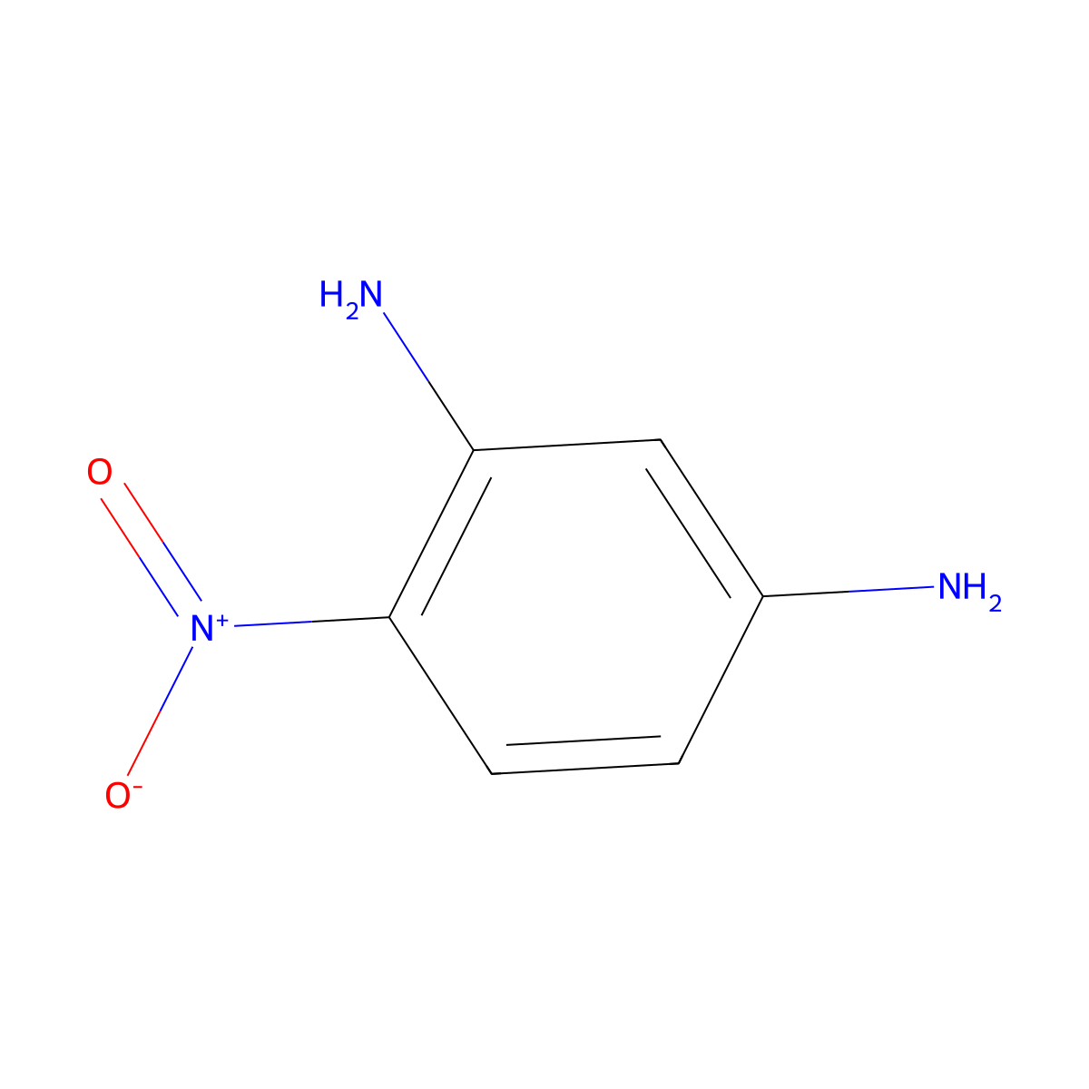 4-Nitro-1,3-benzenediamine molecular structure, CAS 5131-58-8