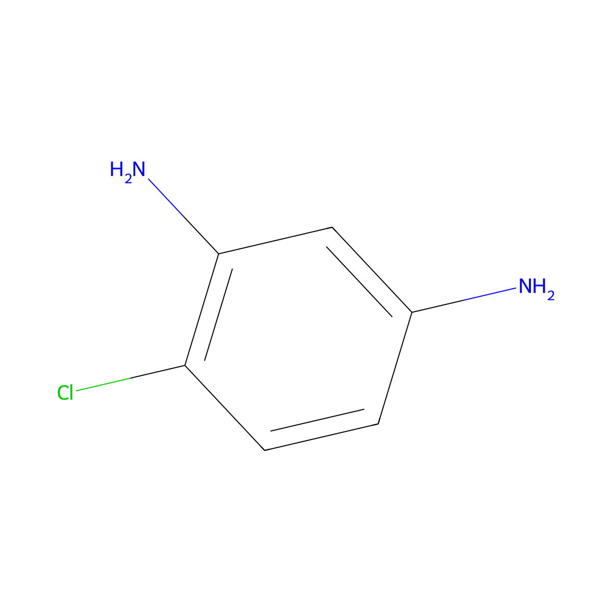 4-Chloro-M-phenylenediamine molecular structure, CAS 5131-60-2