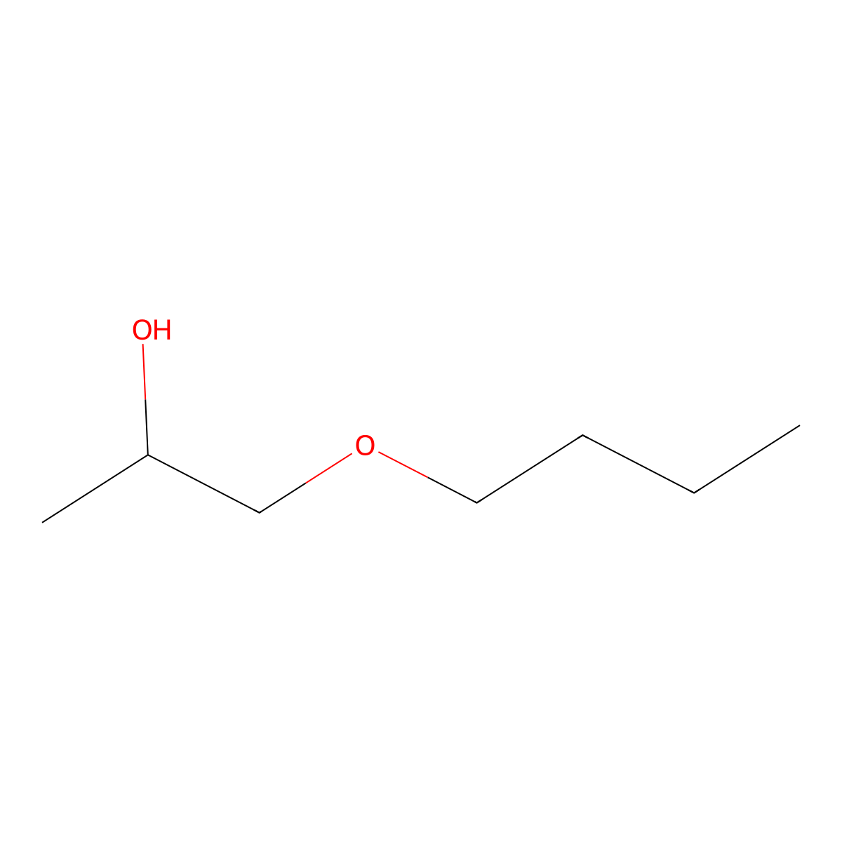 n-Butoxy-2-propanol molecular structure, CAS 5131-66-8