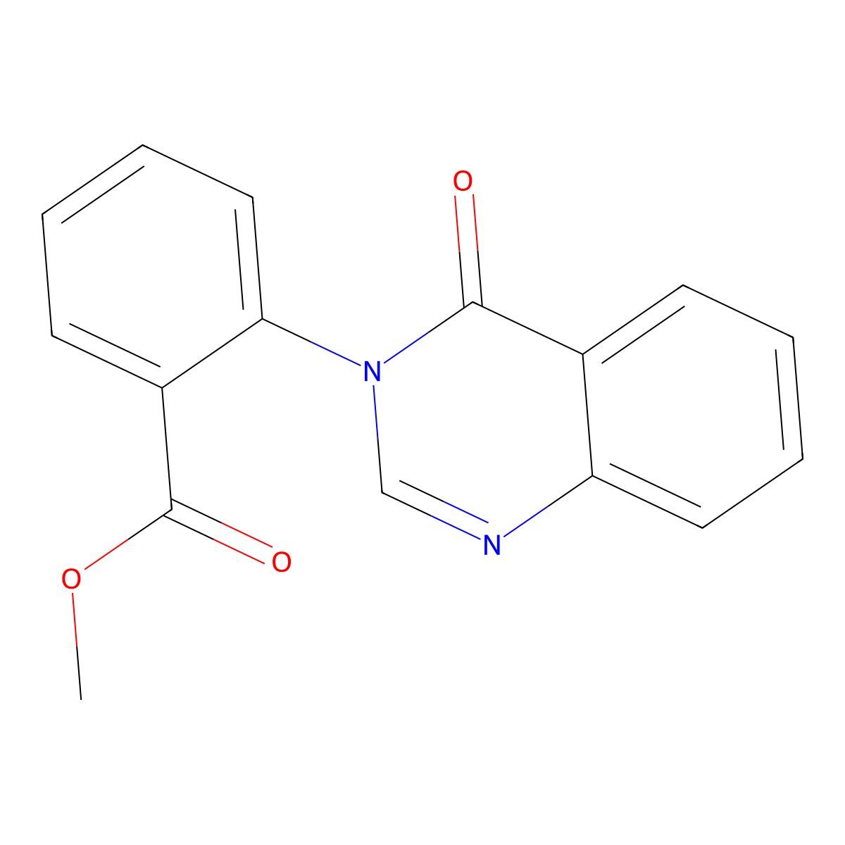 Methyl 2-(4-oxoquinazolin-3(4H)-yl)benzoate molecular structure, CAS 51310-21-5