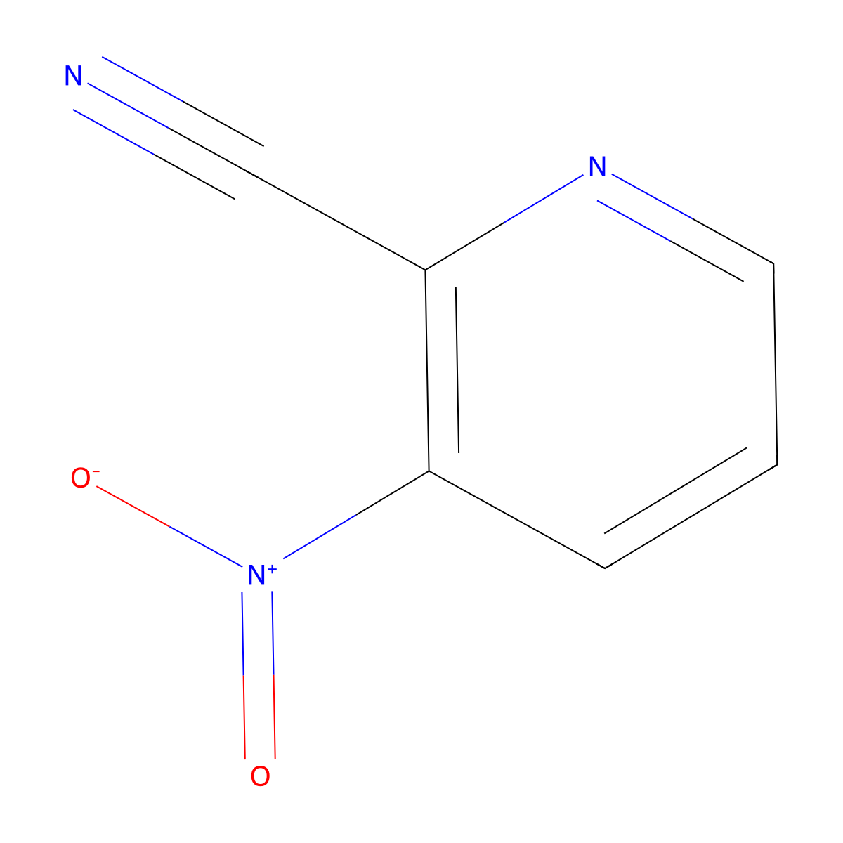 2-Cyano-3-nitropyridine molecular structure, CAS 51315-07-2