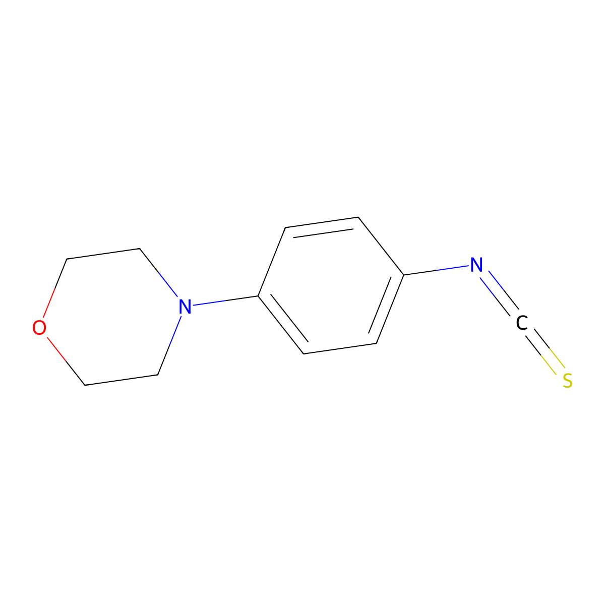4-(4-Isothiocyanatophenyl)morpholine molecular structure, CAS 51317-66-9