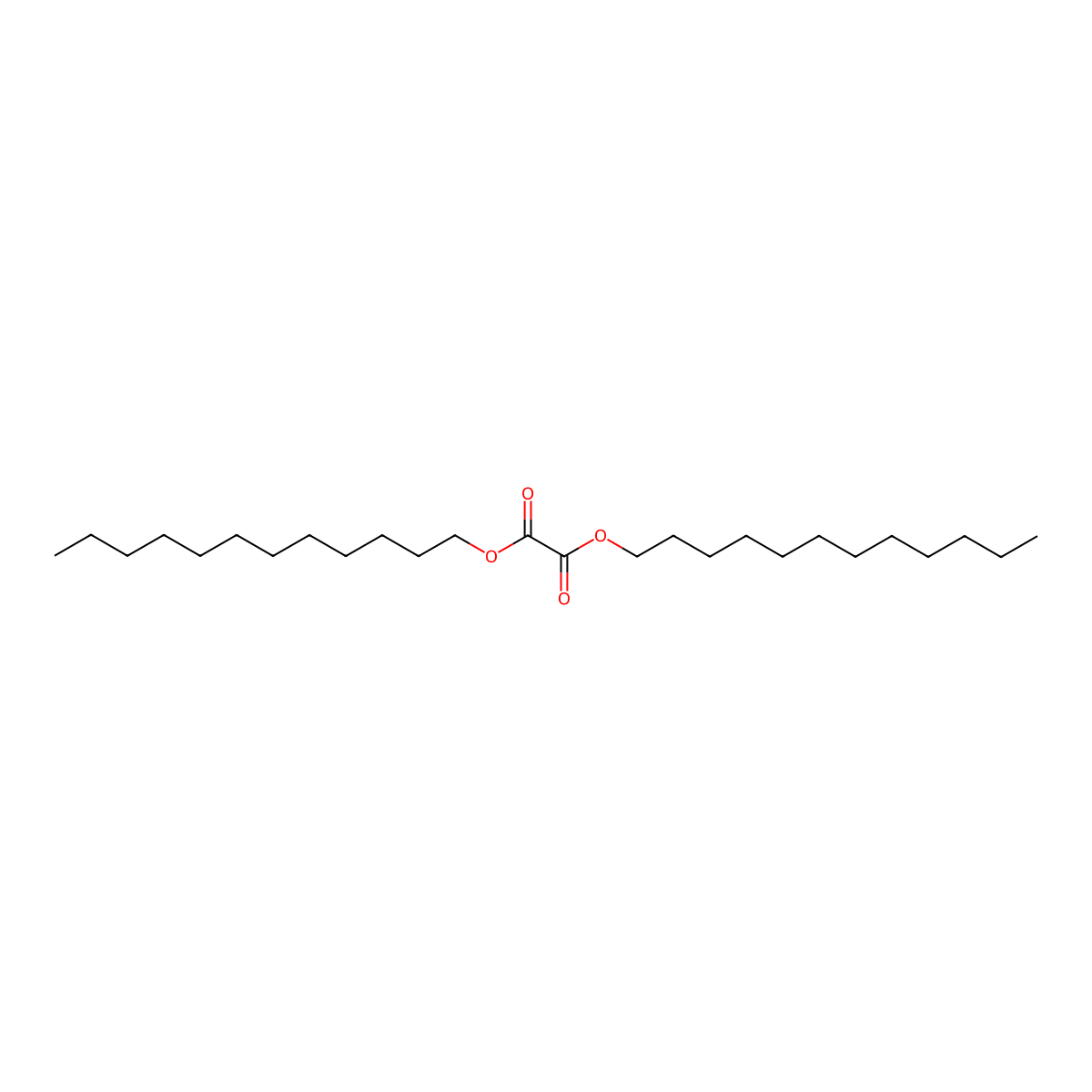 Didodecyl oxalate molecular structure, CAS 5132-19-4