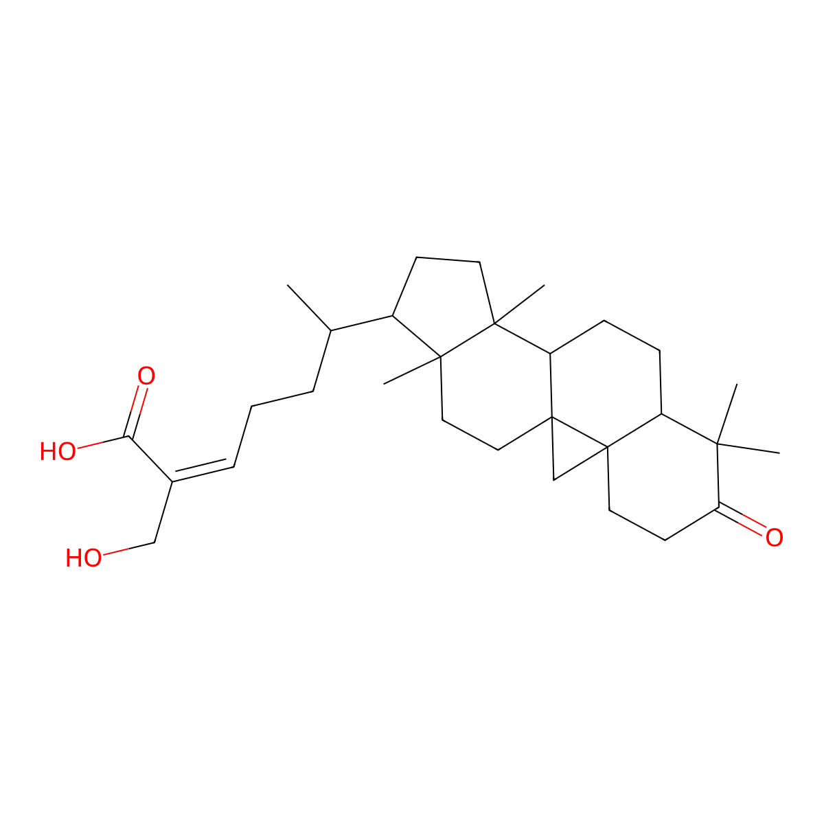 27-Hydroxymangiferonic acid molecular structure, CAS 5132-66-1