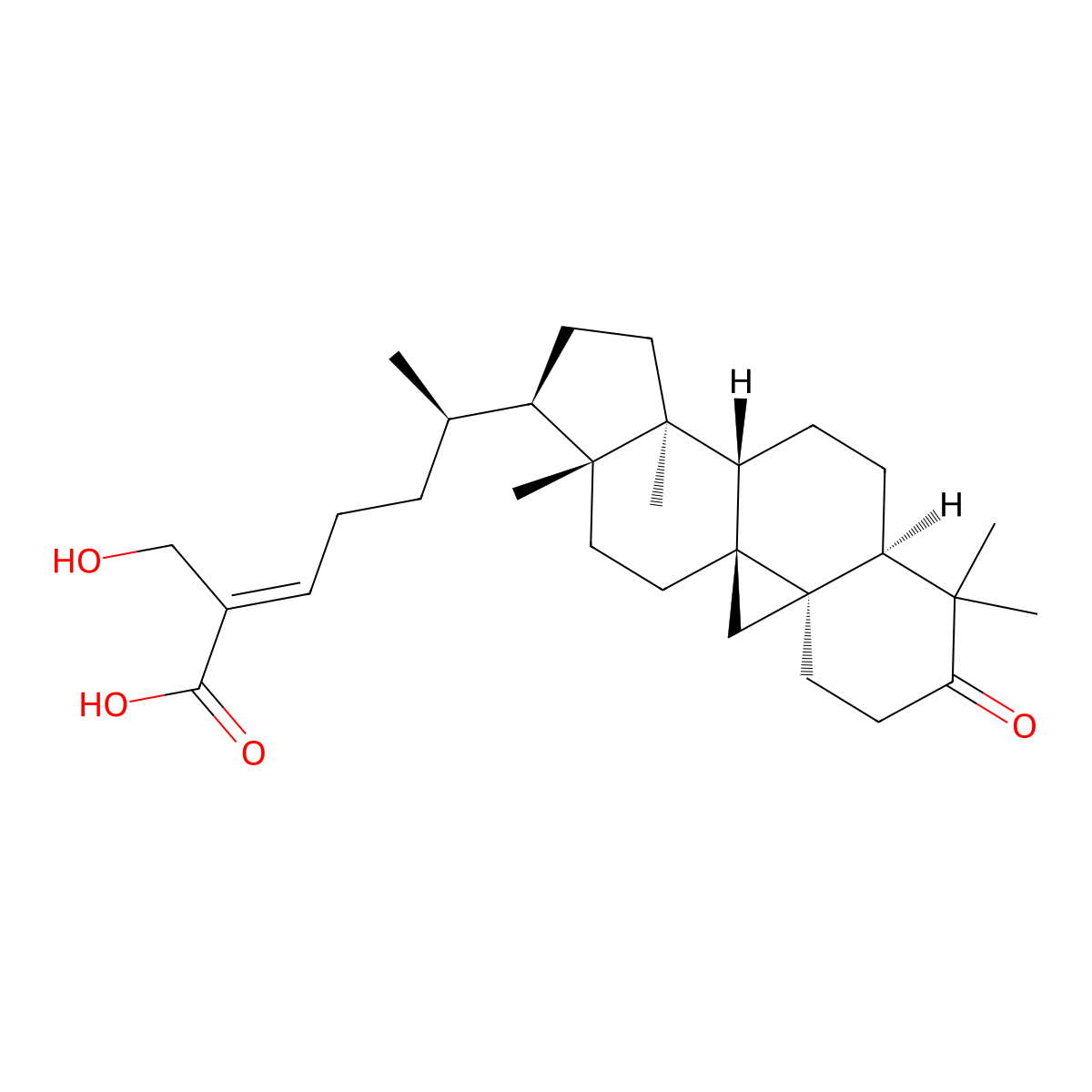 27-Hydroxymangiferonic acid molecular structure, CAS 5132-66-1