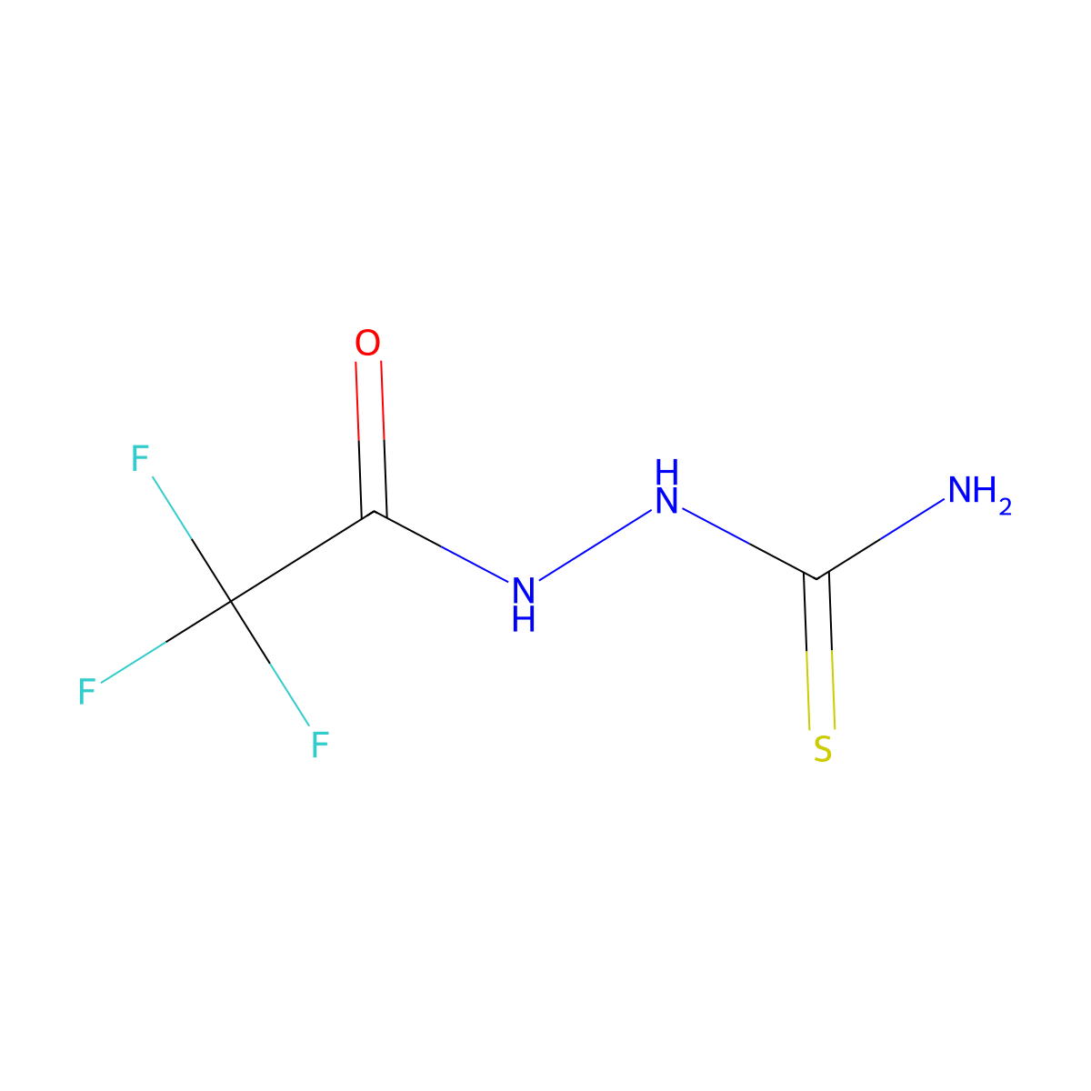 N-Trifluoroacetyl-N'-thioformamidohydrazine molecular structure, CAS 51321-51-8