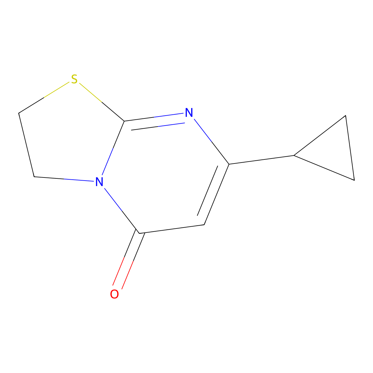 7-cyclopropyl-2H,3H,5H-[1,3]thiazolo[3,2-a]pyrimidin-5-one molecular structure, CAS 51322-01-1