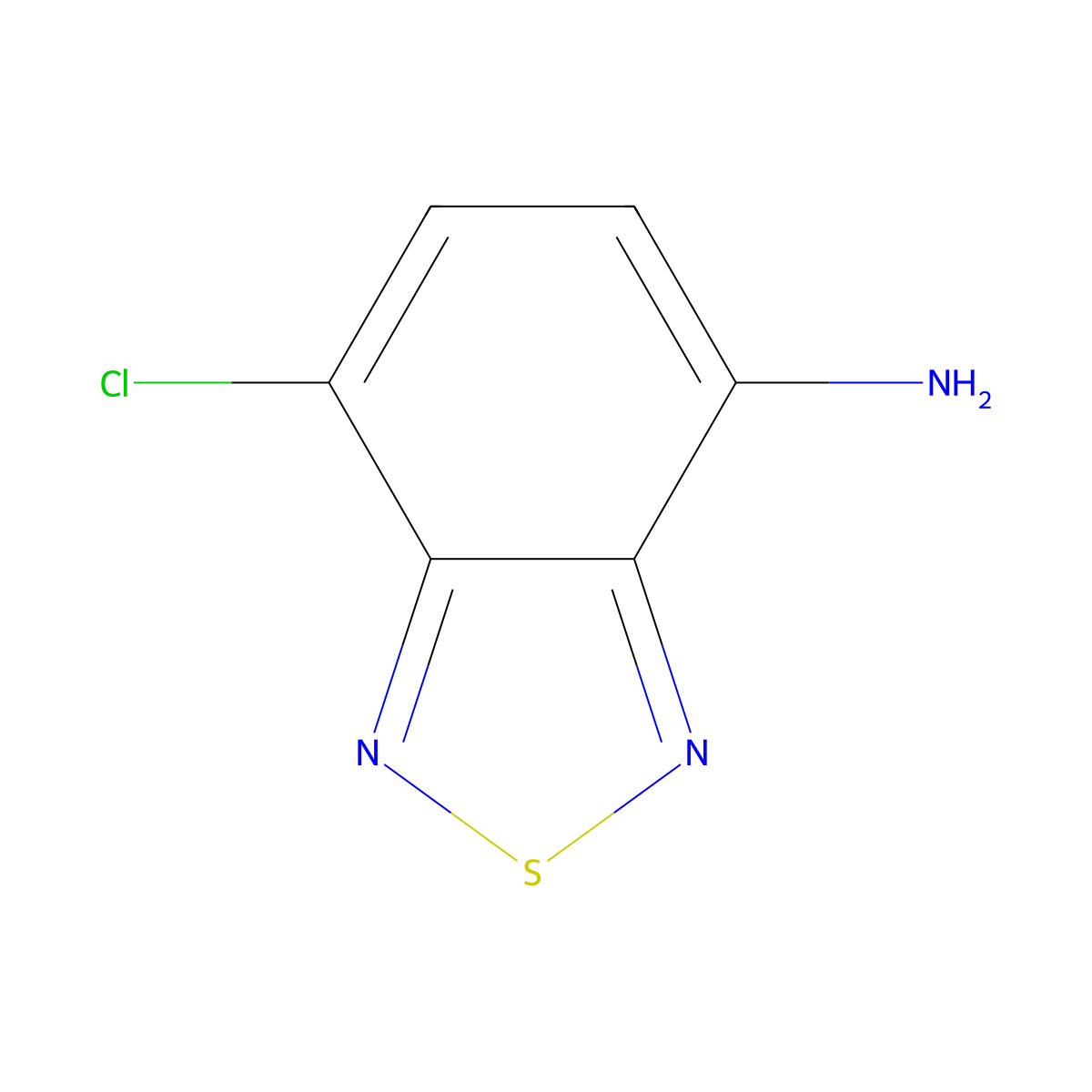 7-Chloro-2,1,3-benzothiadiazol-4-amine molecular structure, CAS 51323-01-4