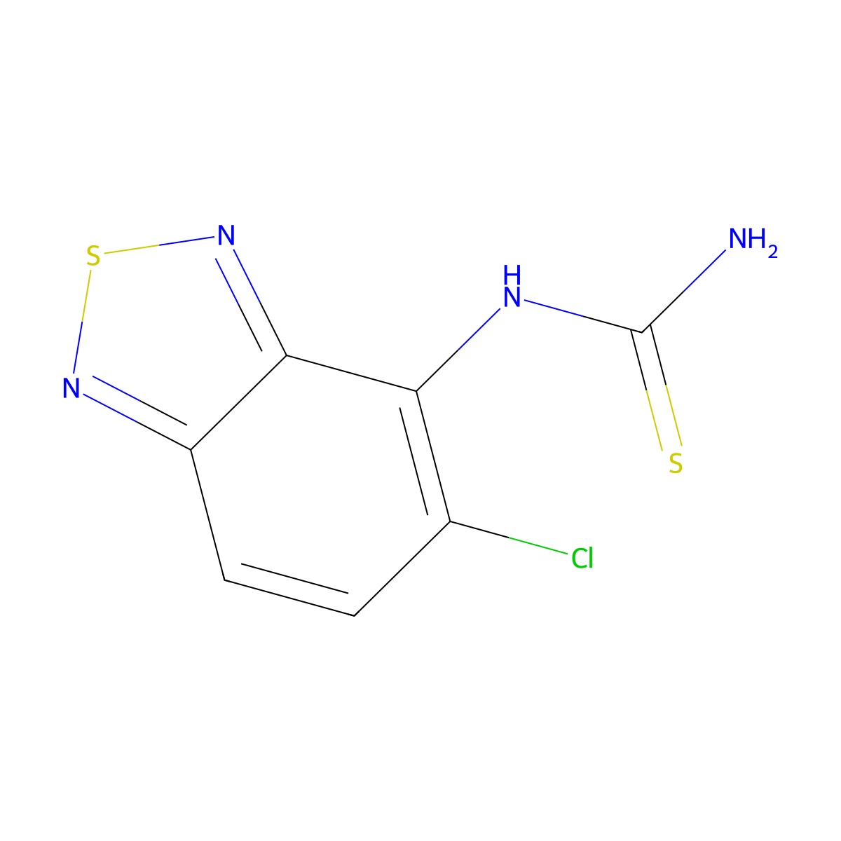 (5-Chloro-2,1,3-benzothiadiazol-4-yl)thiourea molecular structure, CAS 51323-05-8
