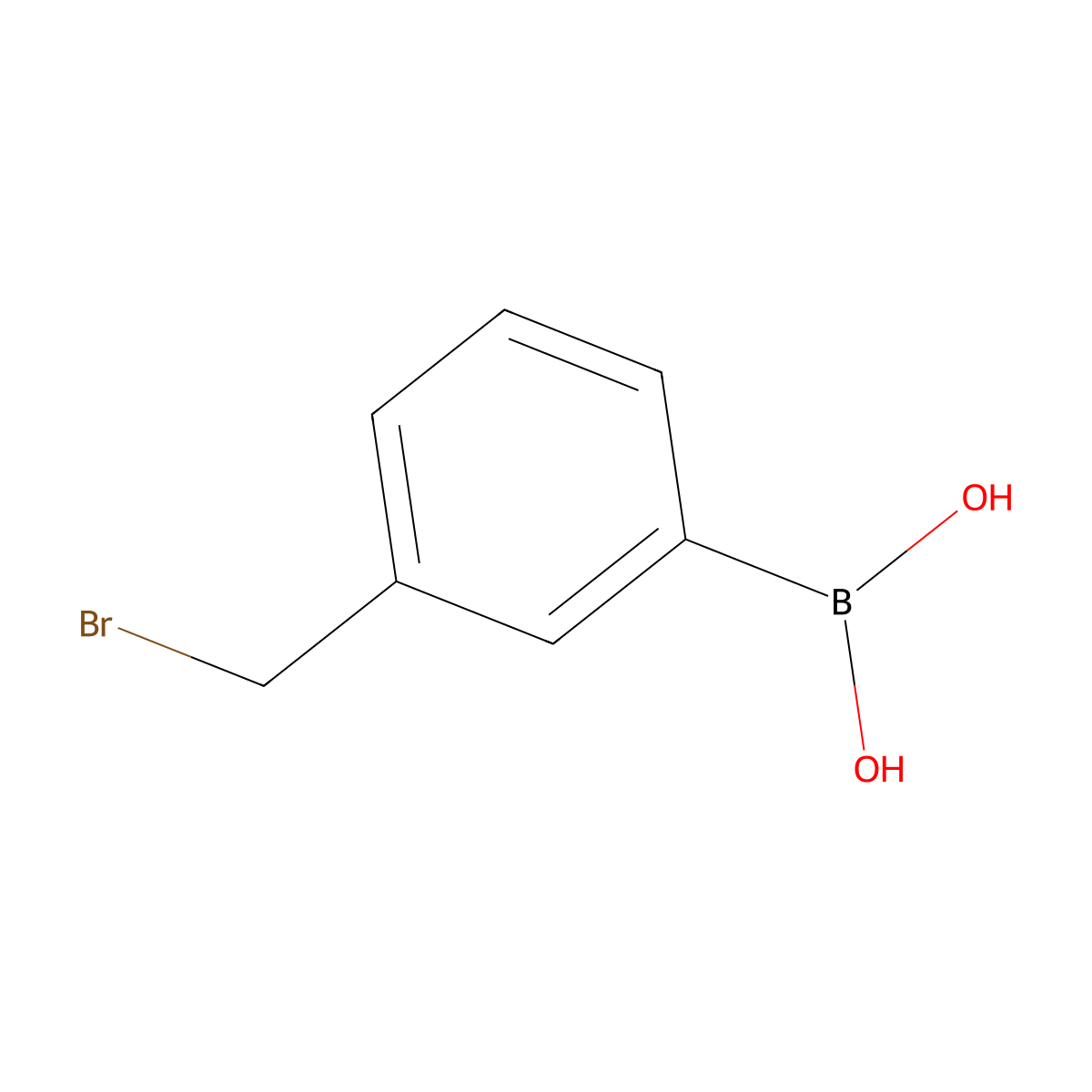 3-(Bromomethyl)benzeneboronic acid molecular structure, CAS 51323-43-4