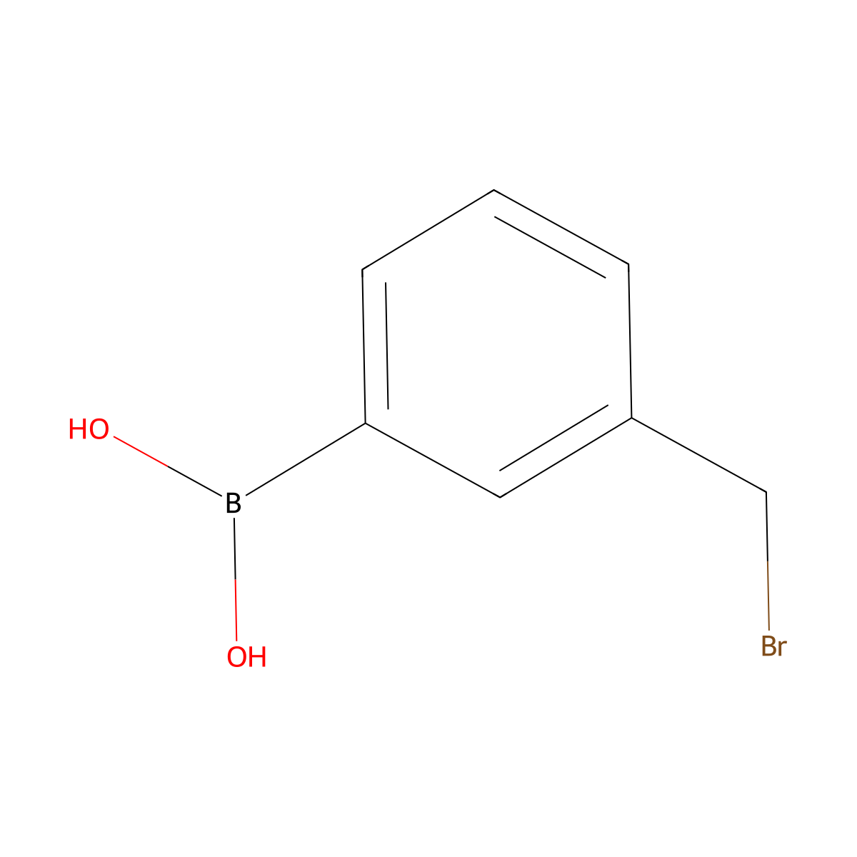 3-(Bromomethyl)benzeneboronic acid molecular structure, CAS 51323-43-4