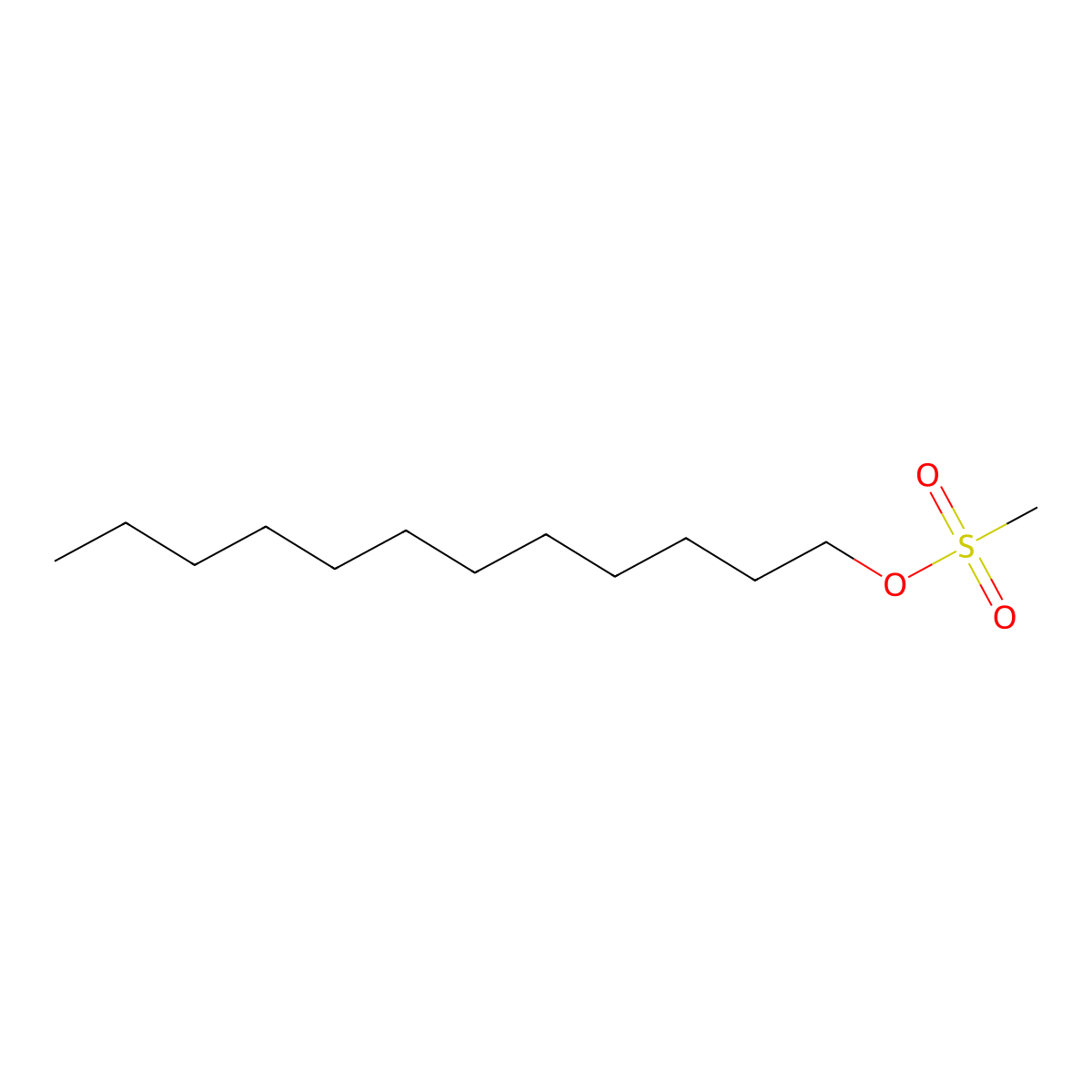 Dodecyl methanesulfonate molecular structure, CAS 51323-71-8