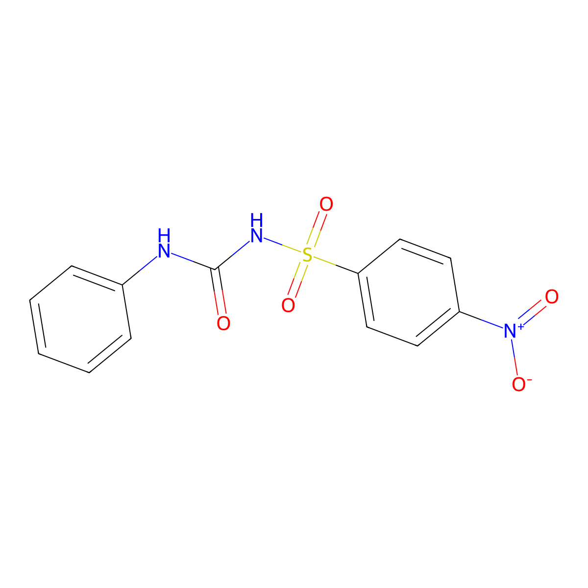 [(Anilinocarbonyl)amino](4-nitrophenyl)dioxo-lambda~6~-sulfane molecular structure, CAS 51327-27-6
