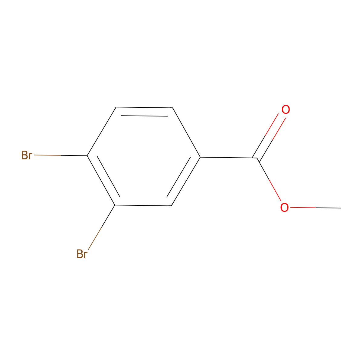 Methyl 3,4-dibromobenzoate molecular structure, CAS 51329-16-9