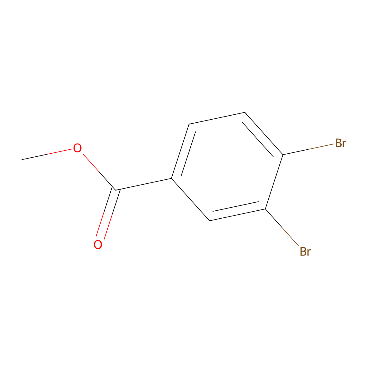 Methyl 3,4-dibromobenzoate molecular structure, CAS 51329-16-9