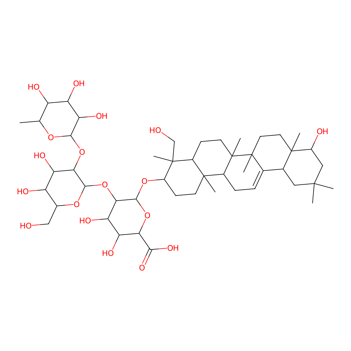 Soyasaponin I molecular structure, CAS 51330-27-9