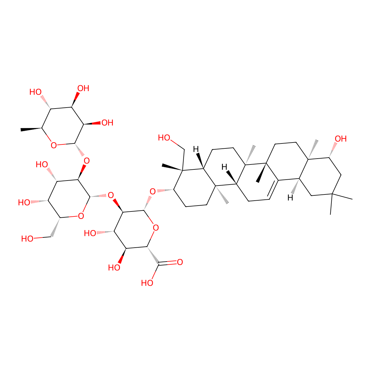 Soyasaponin I molecular structure, CAS 51330-27-9