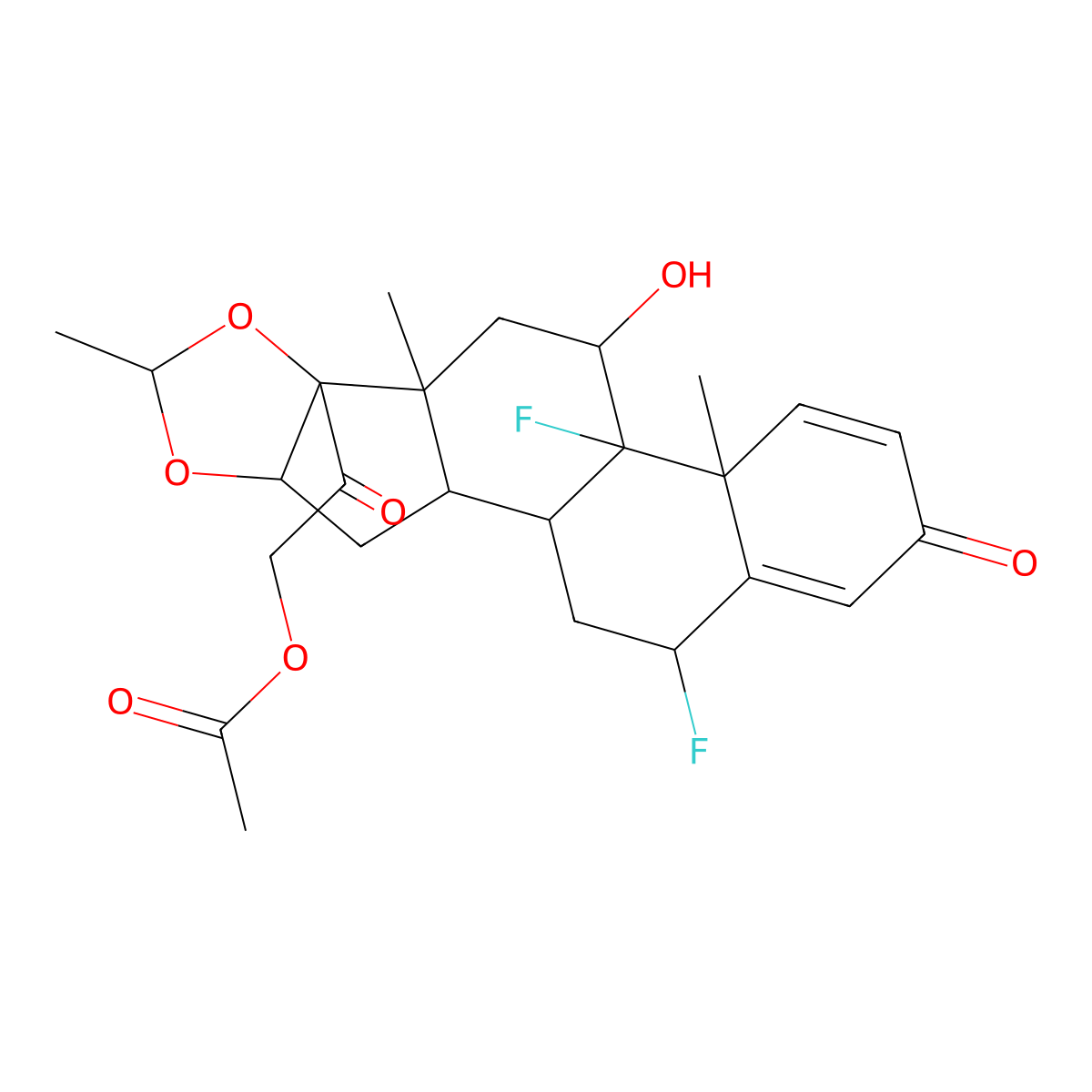 Fluocinonide 22 Methyl Homologue molecular structure, CAS 51333-59-6