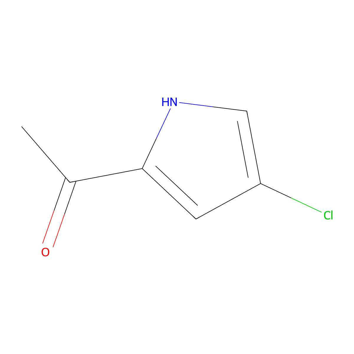 1-(4-Chloro-1H-pyrrol-2-YL)ethan-1-one molecular structure, CAS 51333-63-2